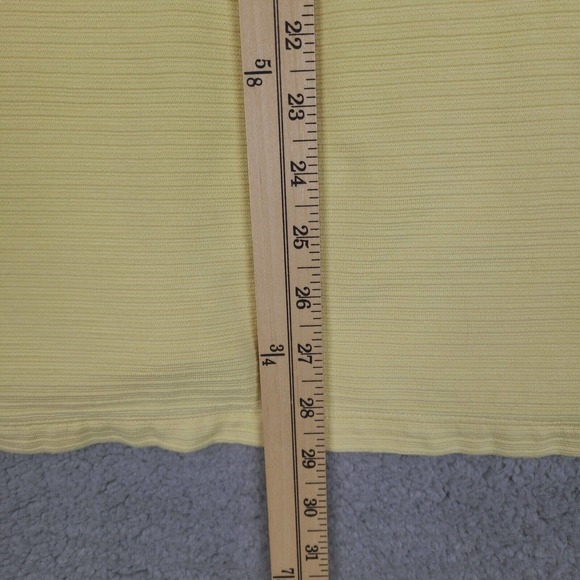 Tommy Bahama Polo Shirt Mens XL Yellow Ribbed Striped Silk Cotton Short Sleeve - Picture 10 of 10